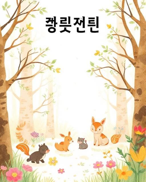 숲속 친구들의 첫 모험 예시 그림책 표지